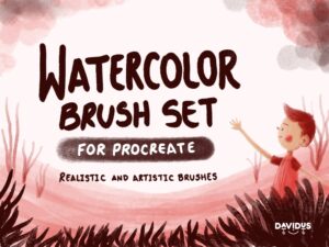 Watercolor Brush Set for Procreate - Realistic & Artistic Brushes