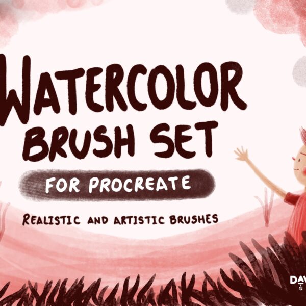 Watercolor Brush Set for Procreate - Realistic & Artistic Brushes
