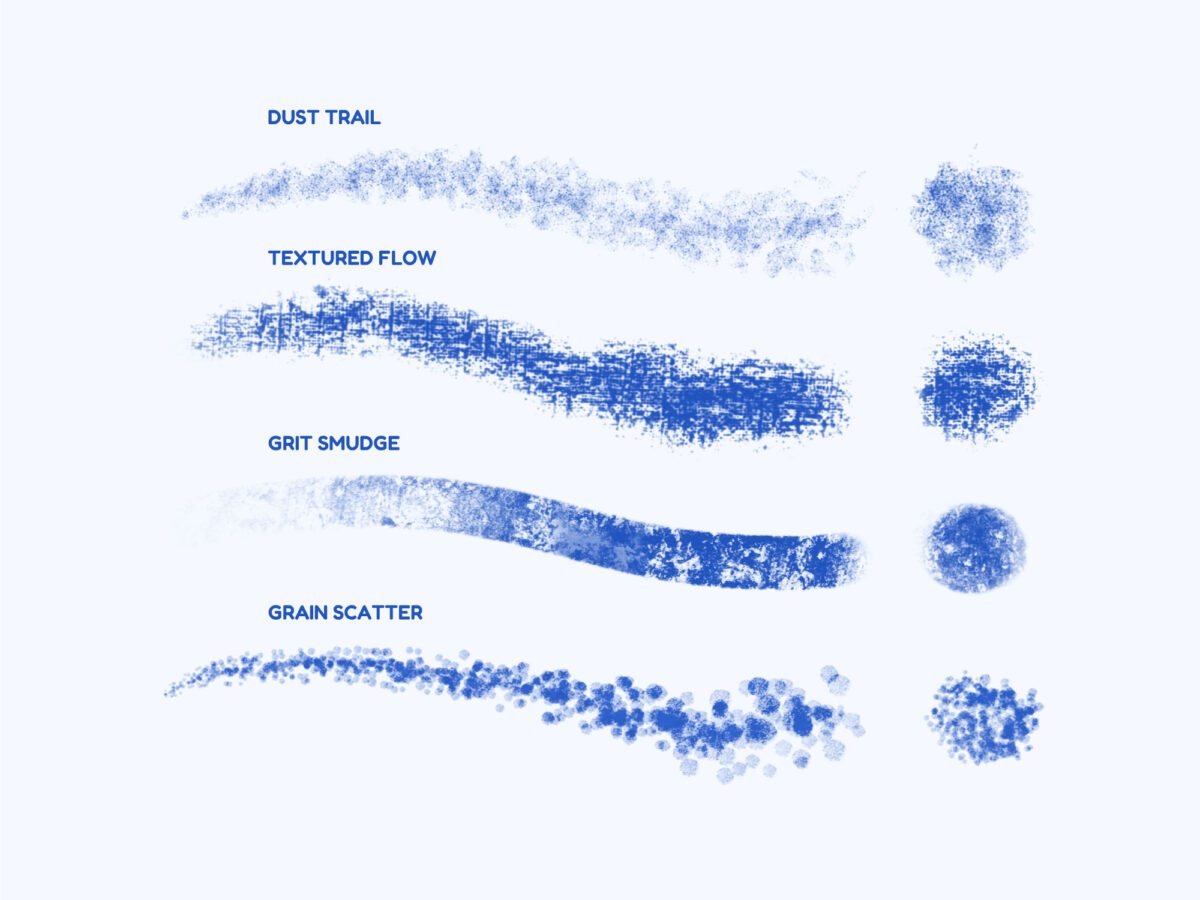 Texture Brush Set for Procreate - Textured & Artistic Brushes