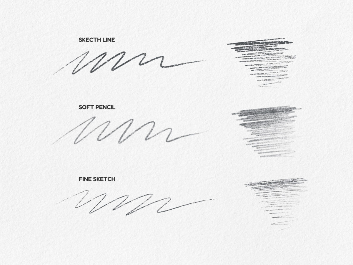 Sketch & Graphite Brush Set for Procreate - Pencil & Shading Brushes