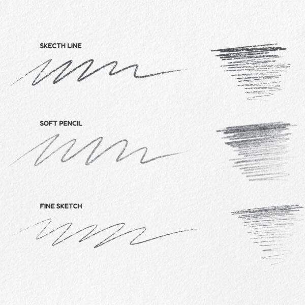 Sketch & Graphite Brush Set for Procreate - Pencil & Shading Brushes