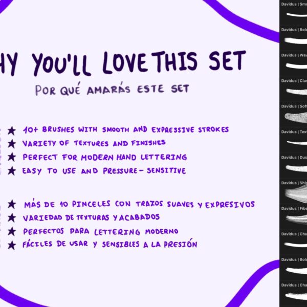 Lettering Brush Set for Procreate - Calligraphy & Hand Lettering Brushes