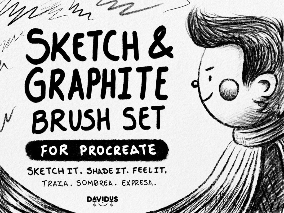 Sketch & Graphite Brush Set for Procreate - Pencil & Shading Brushes
