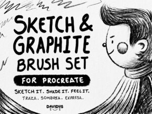 Sketch & Graphite Brush Set for Procreate - Pencil & Shading Brushes