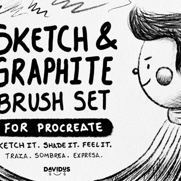 Sketch & Graphite Brush Set for Procreate - Pencil & Shading Brushes