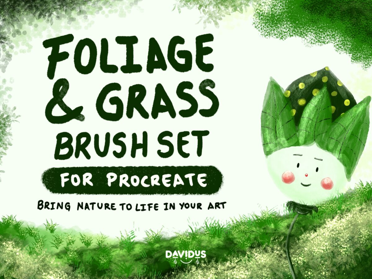 Foliage & Grass Brush Set for Procreate - Realistic Nature Brushes