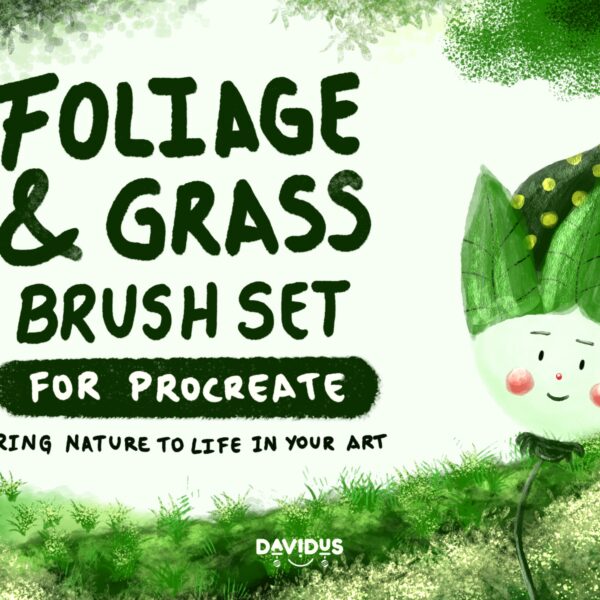 Foliage & Grass Brush Set for Procreate - Realistic Nature Brushes