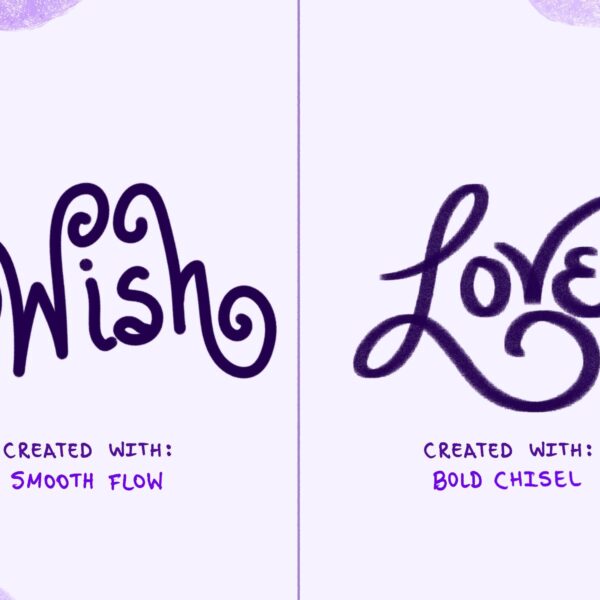 Lettering Brush Set for Procreate - Calligraphy & Hand Lettering Brushes