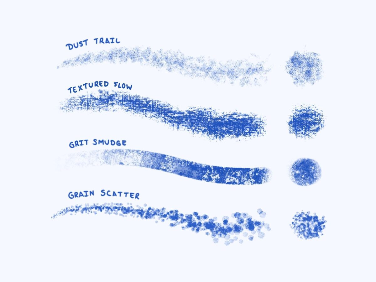 Texture Brush Set for Procreate - Textured & Artistic Brushes