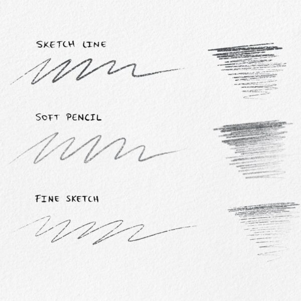 Sketch & Graphite Brush Set for Procreate - Pencil & Shading Brushes