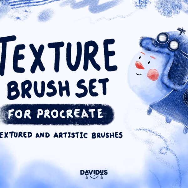 Texture Brush Set for Procreate - Textured & Artistic Brushes