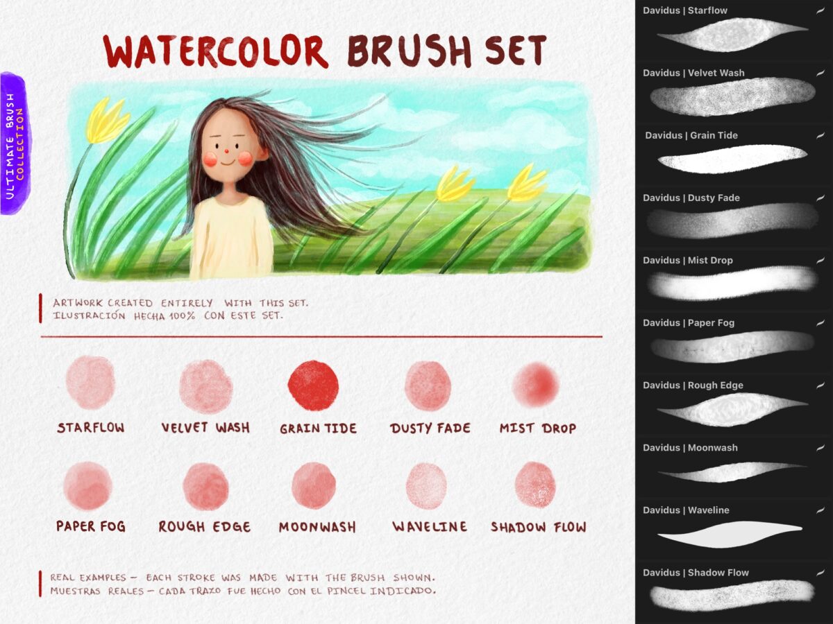 Ultimate Brush Collection for Procreate - 55+ Artistic & Professional Brushes