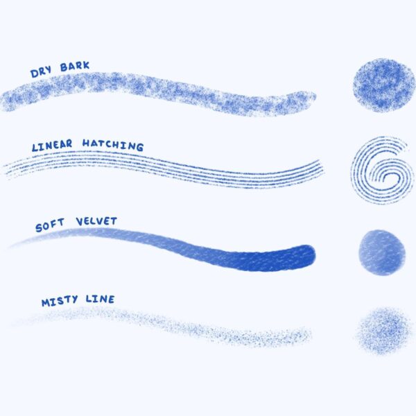 Texture Brush Set for Procreate - Textured & Artistic Brushes