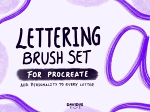 Lettering Brush Set for Procreate - Calligraphy & Hand Lettering Brushes