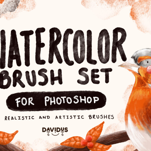 Professional Watercolor Brushes for Adobe Photoshop - Realistic & Artistic