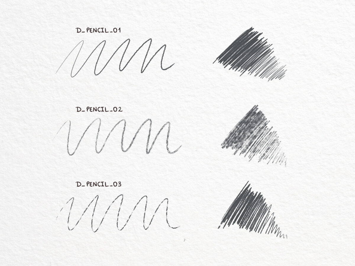 Sketch & Graphite Brushes for Adobe Photoshop – Pencil & Shading Set