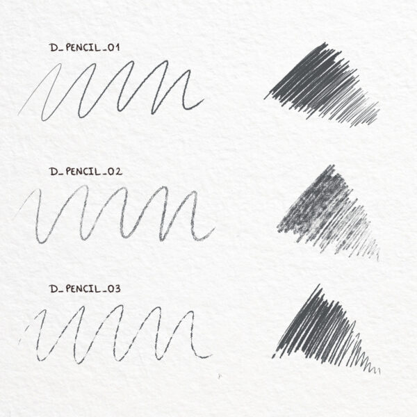 Sketch & Graphite Brushes for Adobe Photoshop – Pencil & Shading Set