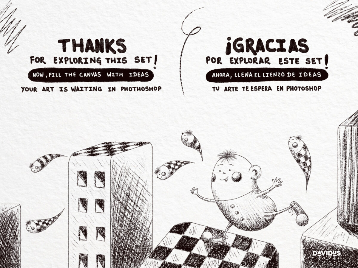 Sketch & Graphite Brushes for Adobe Photoshop – Pencil & Shading Set